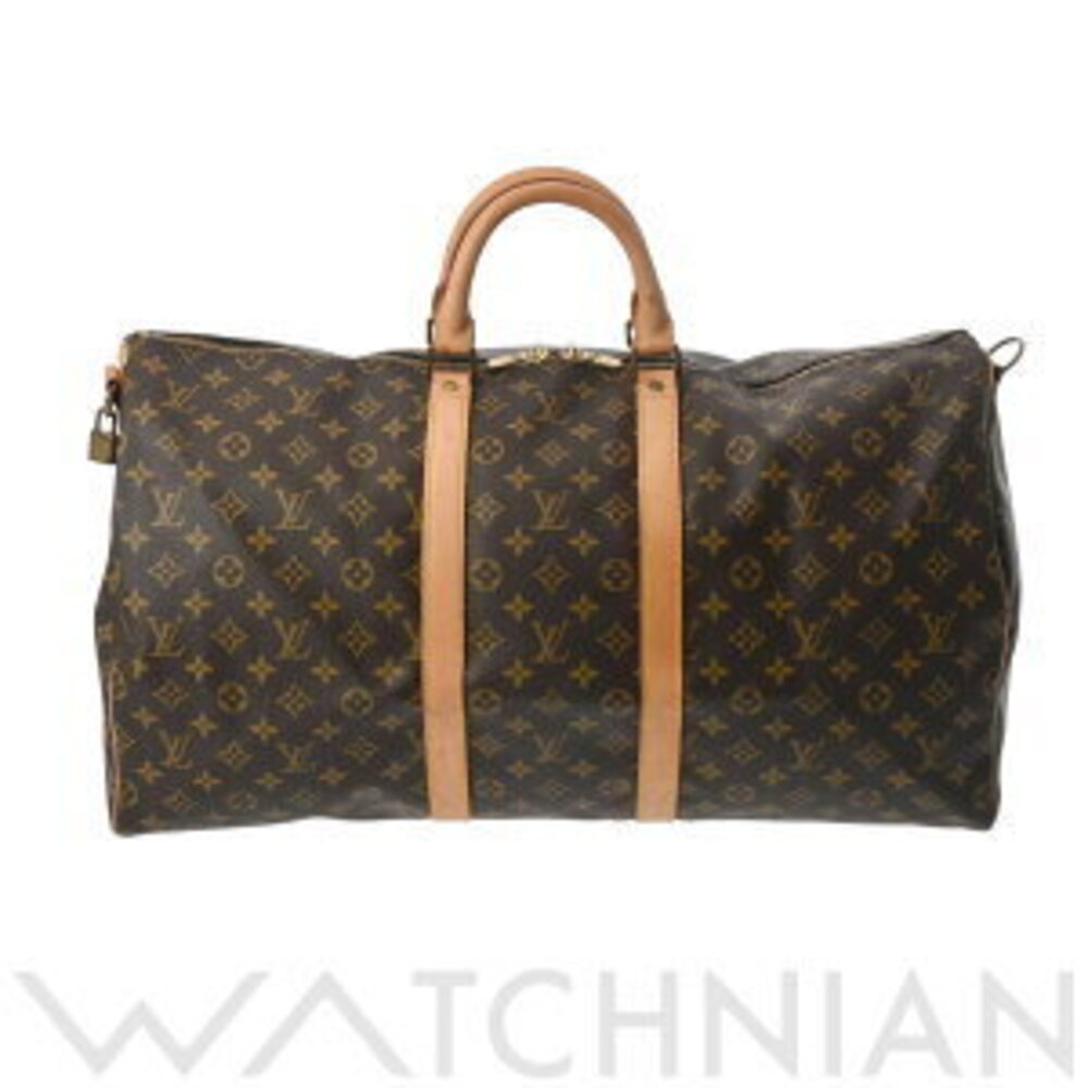 Louis Vuitton Monogram Keepall Bandouliere Brown Canvas Boston Bag - Picture 1 of 7